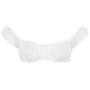 SKIMS Romance Crop Top Snow Sz. XL NWT